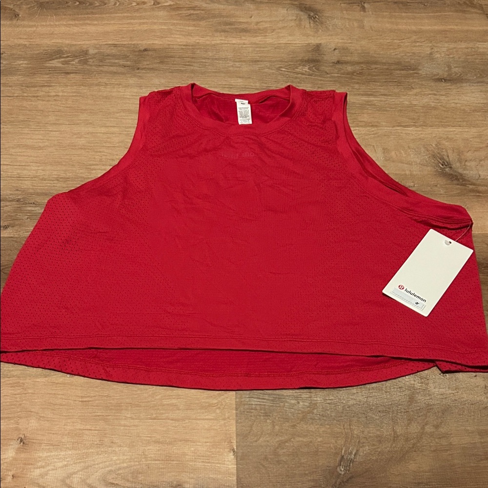 LULULEMON Swiftly High-Low Cropped Tank Sz 14